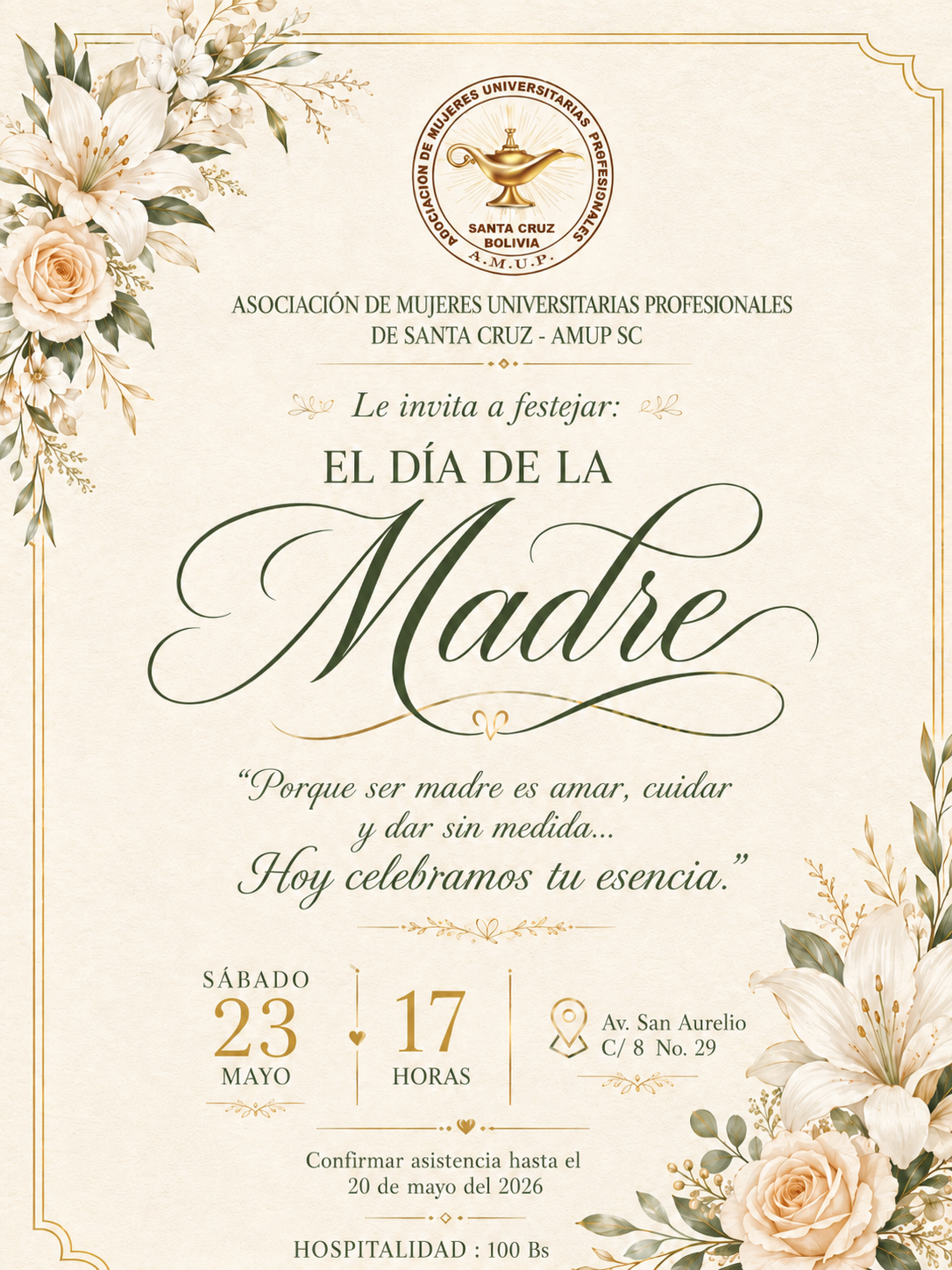 AGASAJO DÍA DE LA MADRE